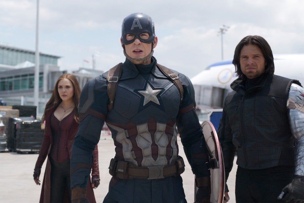 Captain America: Civil War, Elizabeth Olsen, Chris Evans, Sebastian Stan