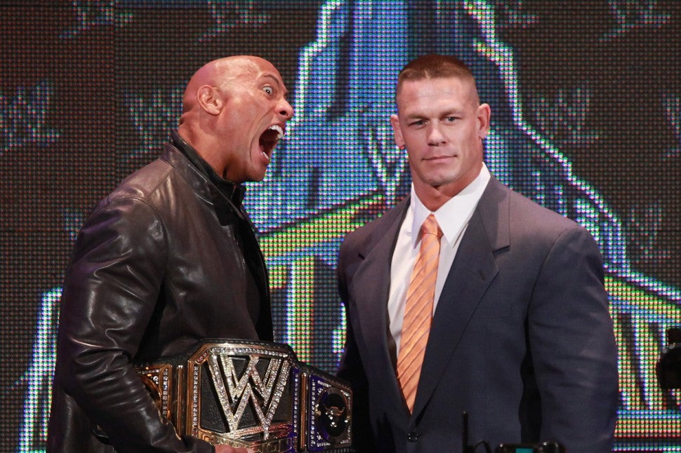 Dwayne Johnson and John Cena