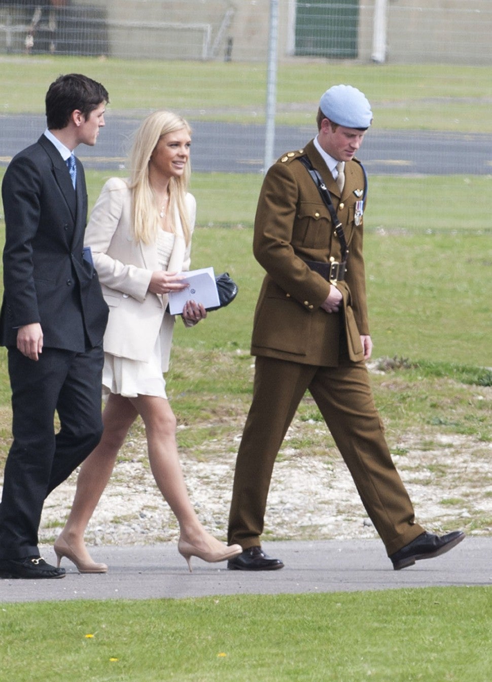 Chelsy Davy and Prince Harry attend Prince Harry's Pilot Course Graduation at the Army Aviation Centre on May 7, 2010 in Middle Wallop, England. 