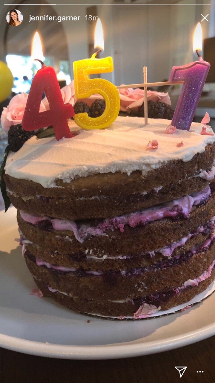 Jennifer Garner birthday cake