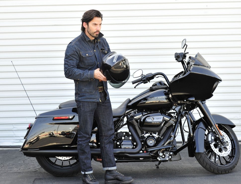 Milo Ventimiglia and Harley Davidson