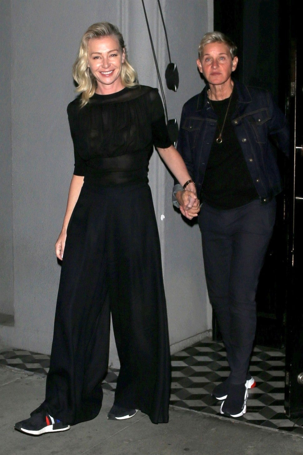 Ellen DeGeneres and  Portia de Rossi enjoy a date night at Craig's restaurant in West Hollywood. 