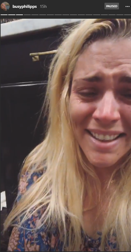 Busy Philipps weeps after she lost her daughter's bears.