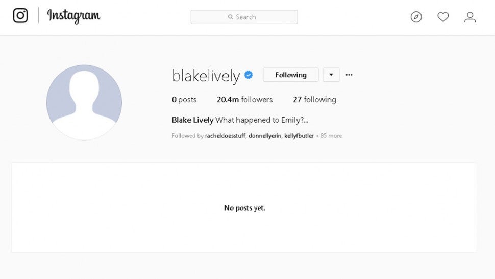 Blake Lively's Instagram