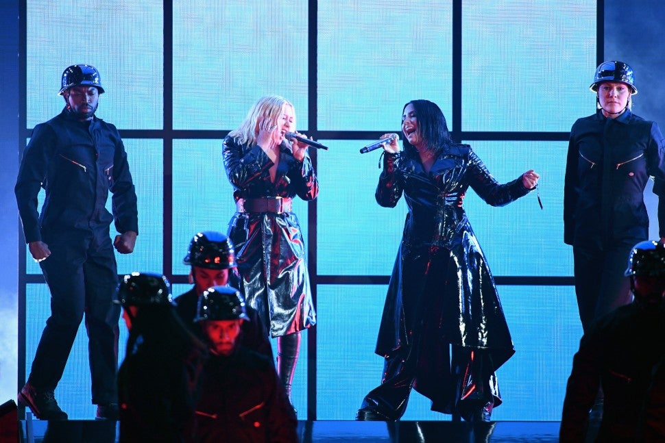 Christina Aguilera and Demi Lovato Perform at 2018 Billboard Music Awards
