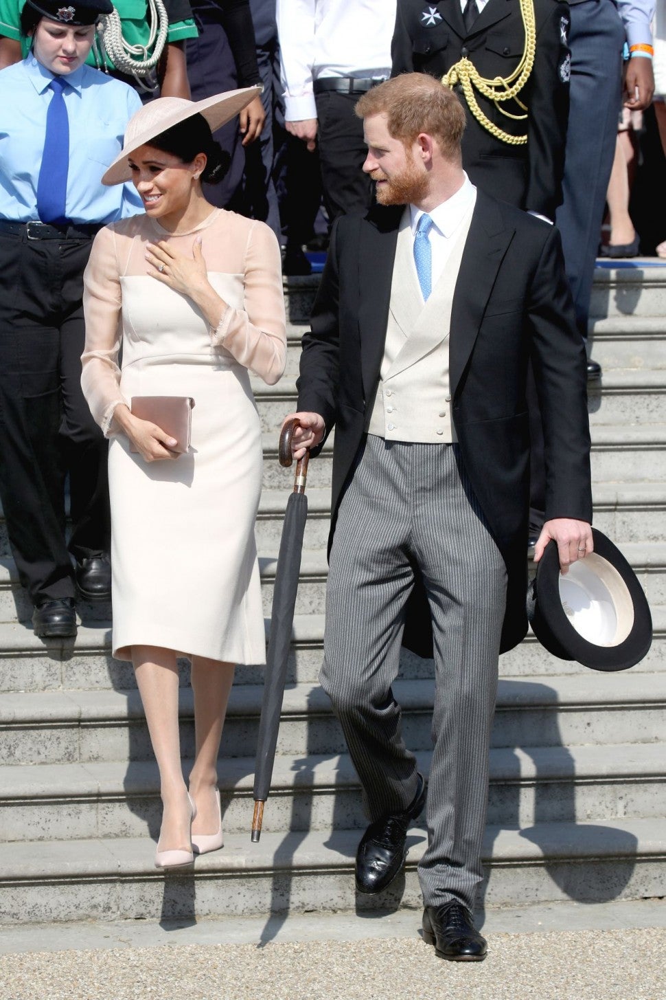Meghan Markle and Prince Harry at Buckingham Palace