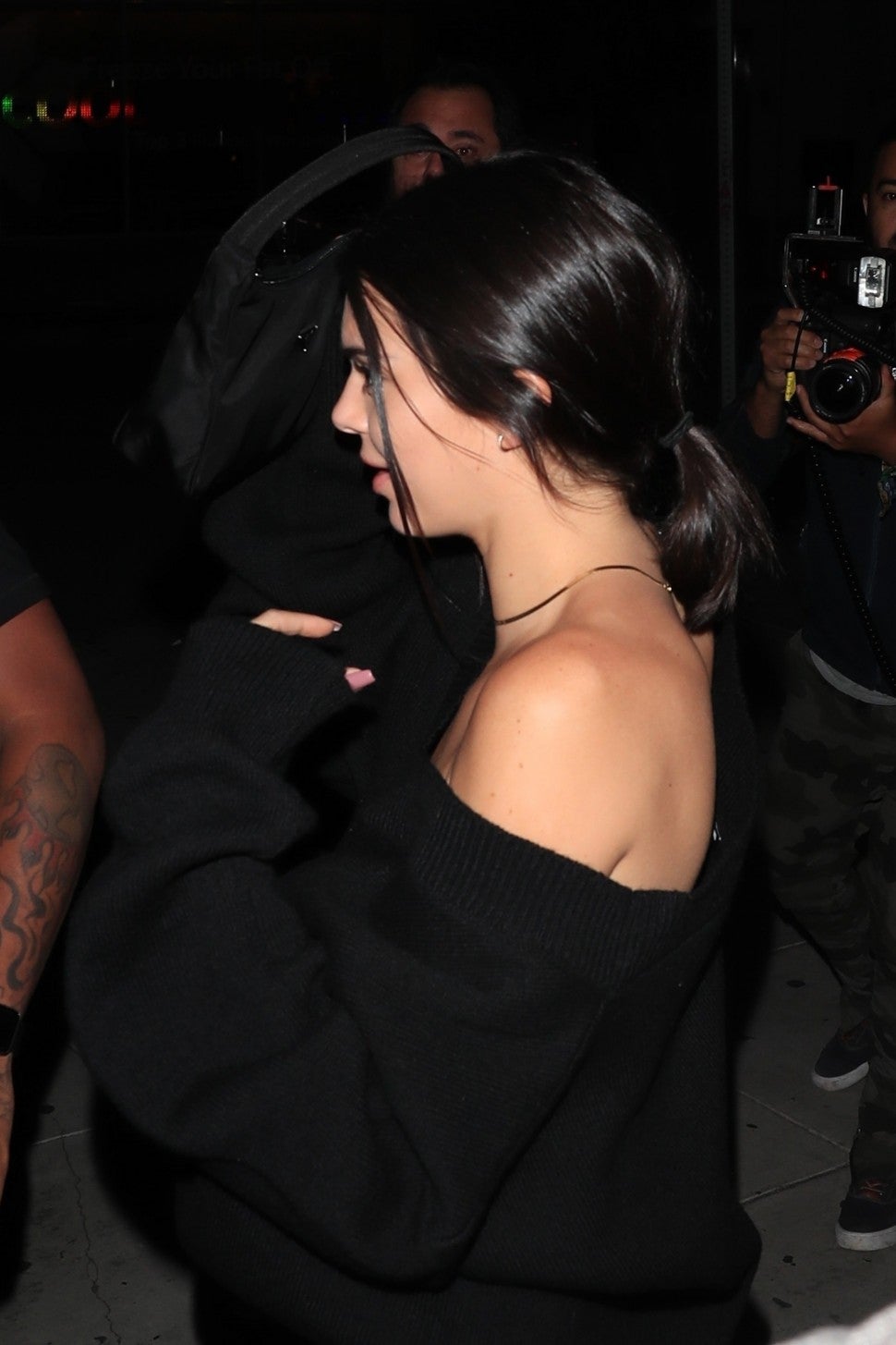 Kendall Jenner  leaves The Nice Guy after spending a night out with rumored new love interest Ben Simmons. 