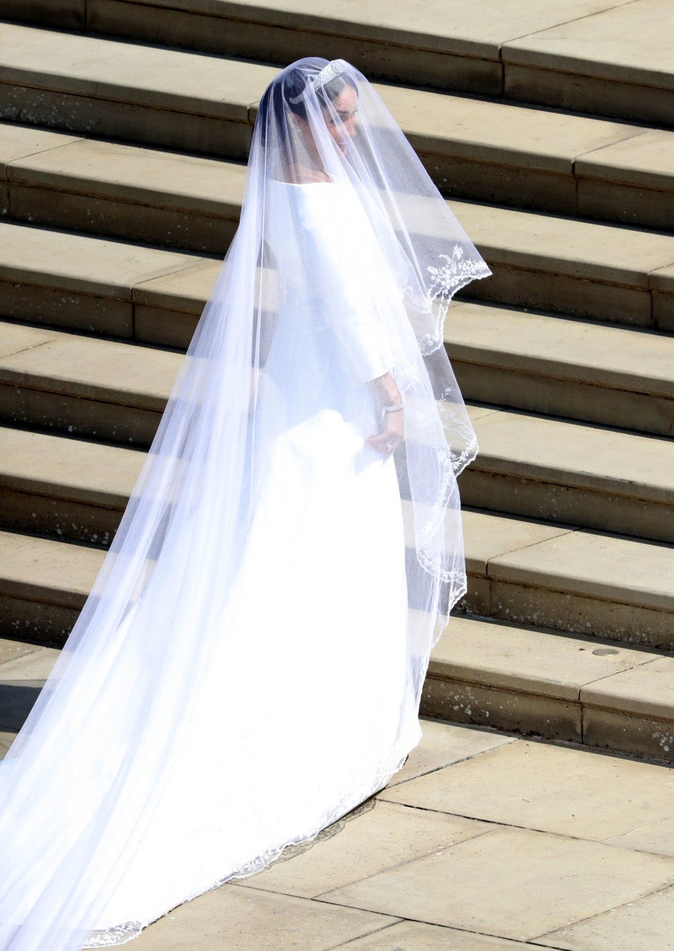 Meghan Markle's wedding dress.