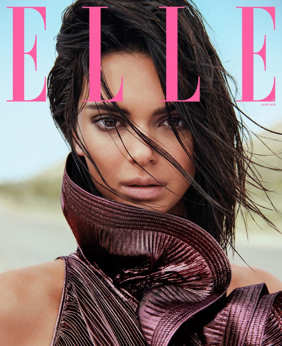 Kendall Jenner on the cover of 'Elle.'