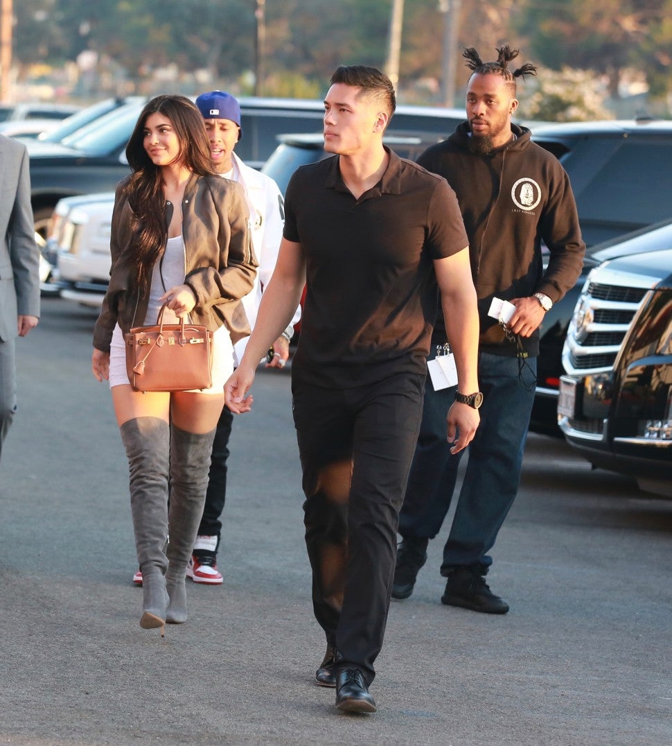 Kylie Jenner and bodyguard Tim Chung.
