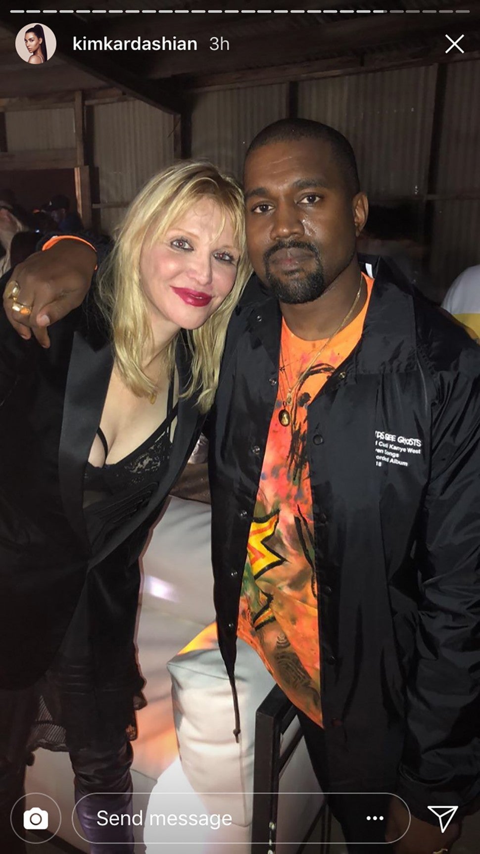 Courtney Love and Kanye West