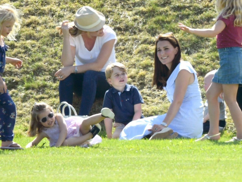 Princess Charlotte, Kate Middleton, and Prince George