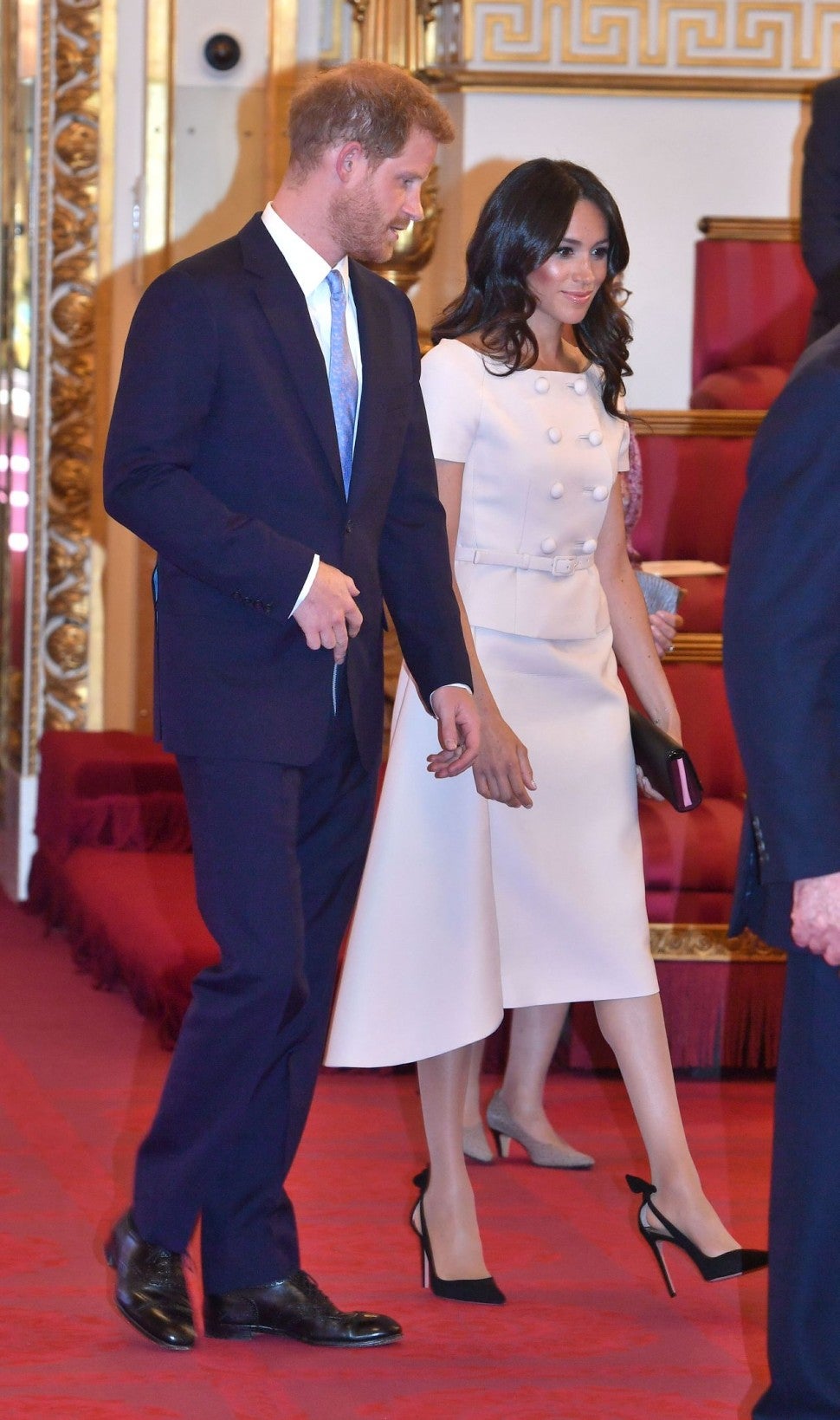 Meghan Markle and Prince Harry at Buckingham Palace