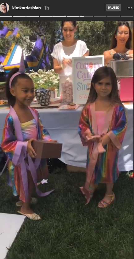 North West and Penelope Disick's birthday party.