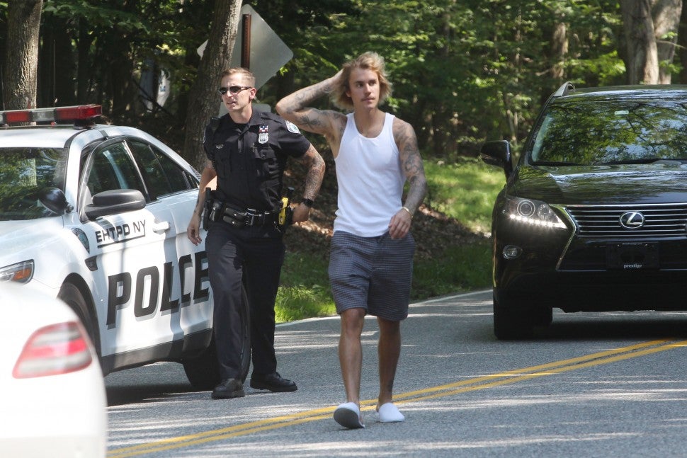 Justin Bieber and Hailey Baldwin car breaks down while in The Hamptons on July 2