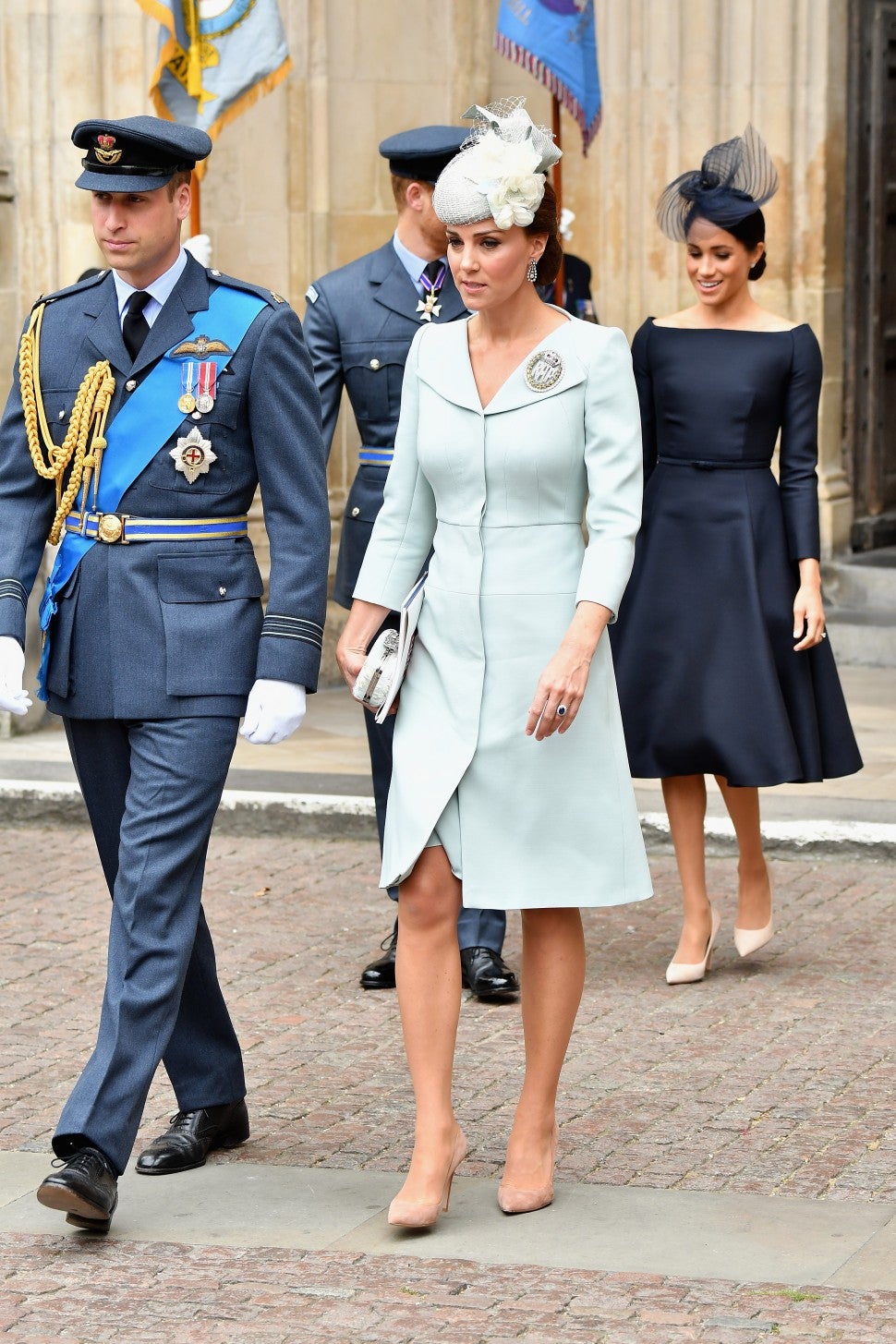Kate Middleton light blue Alexander McQueen dress