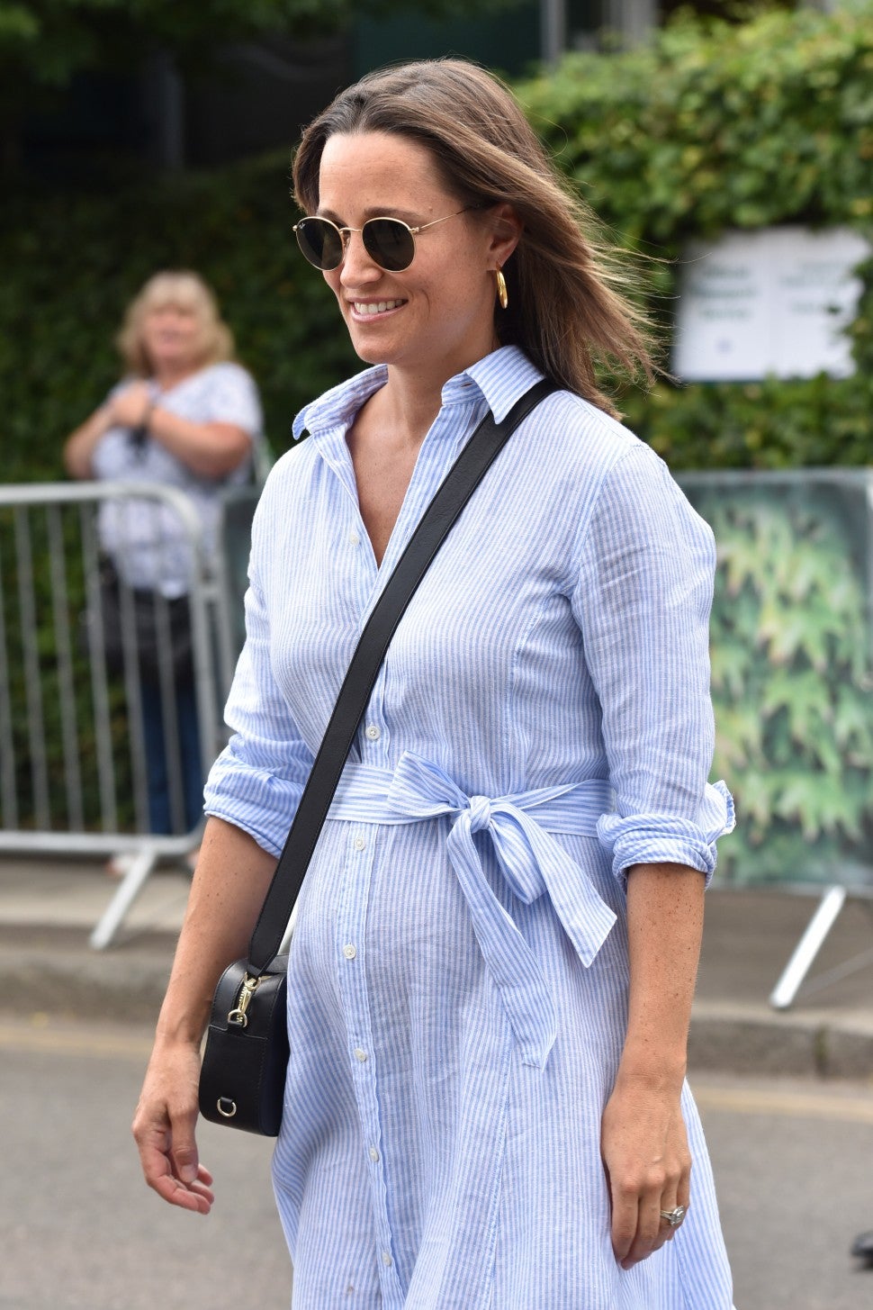 Pippa Middleton in shirtdress at Wimbledon 