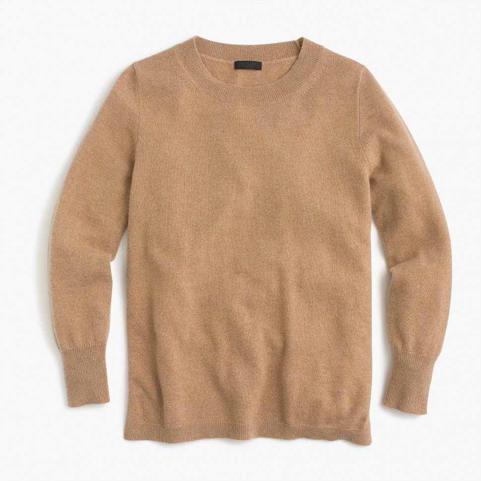 J.Crew camel cashmere sweater