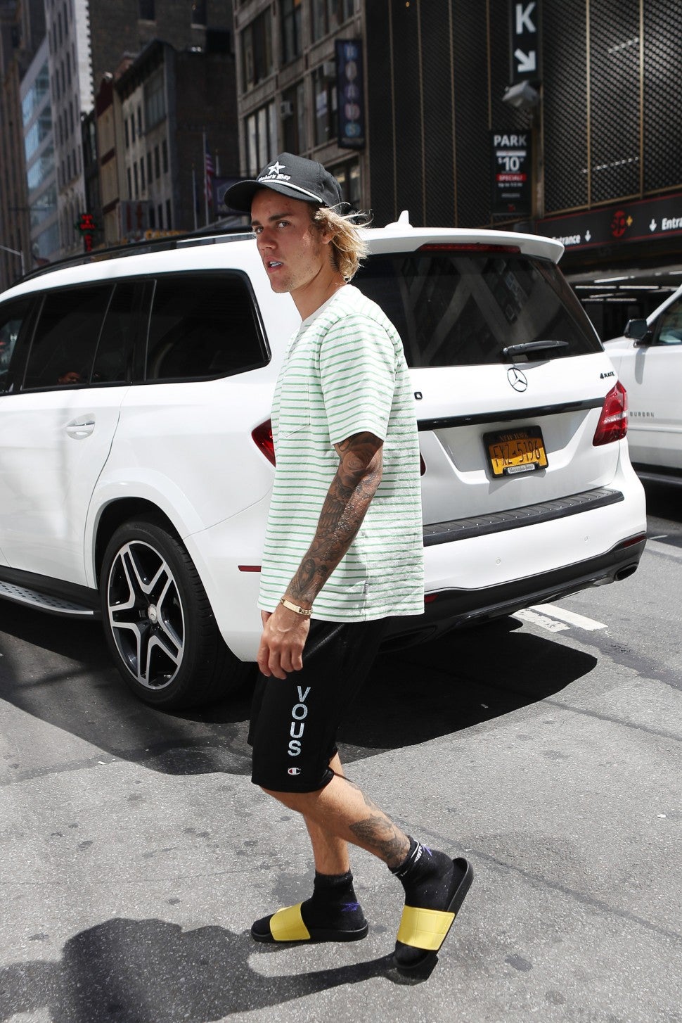 Justin Bieber in New York City on July 10, 2018.