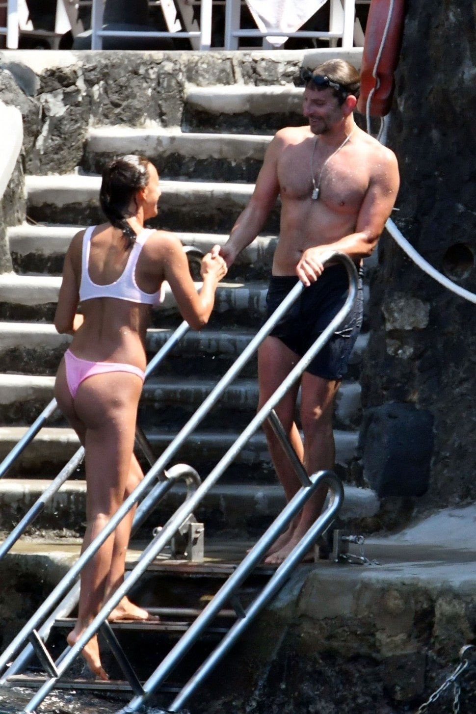 Bradley Cooper and Irina Shayk in Italy.