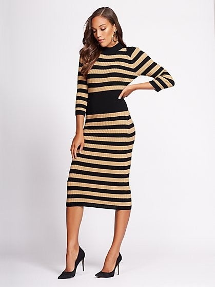 Gabrielle Union striped dress