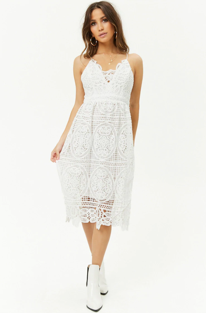 Forever 21 white lace dress