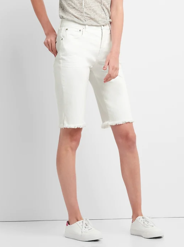Gap white bermuda shorts