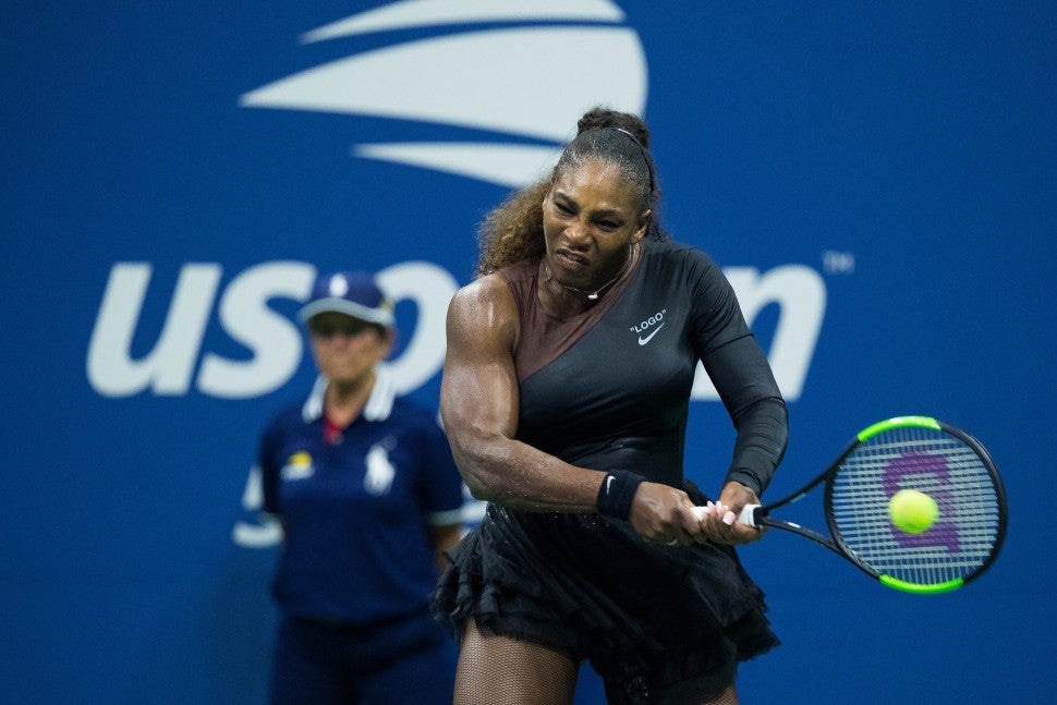 Serena Williams in Off-White at US Open 