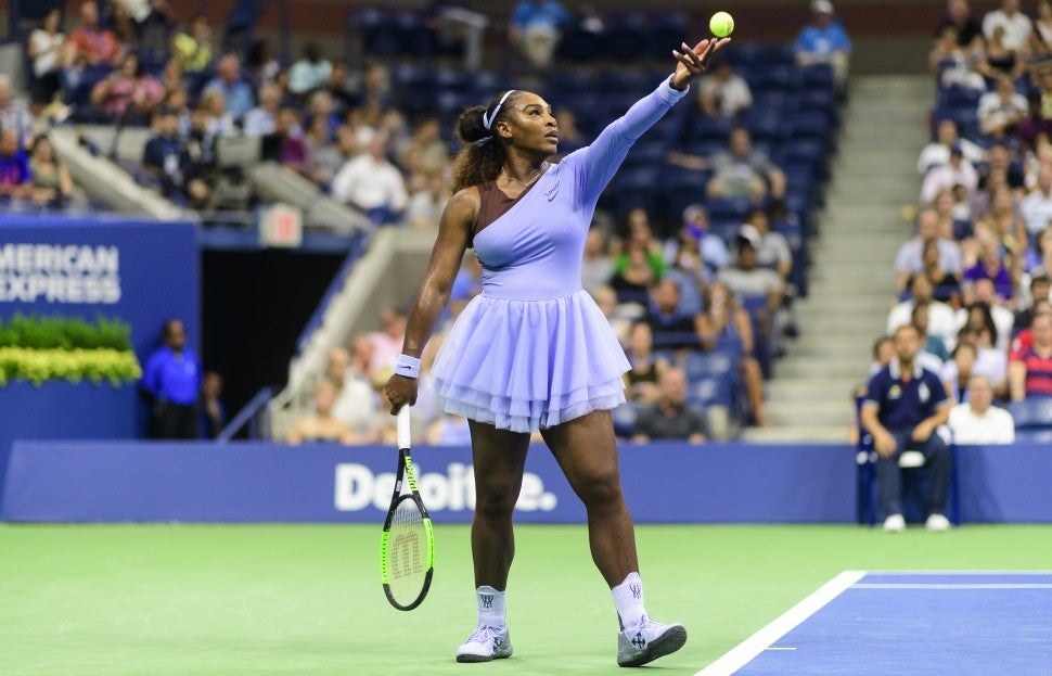 Serena Williams US Open lavender tutu