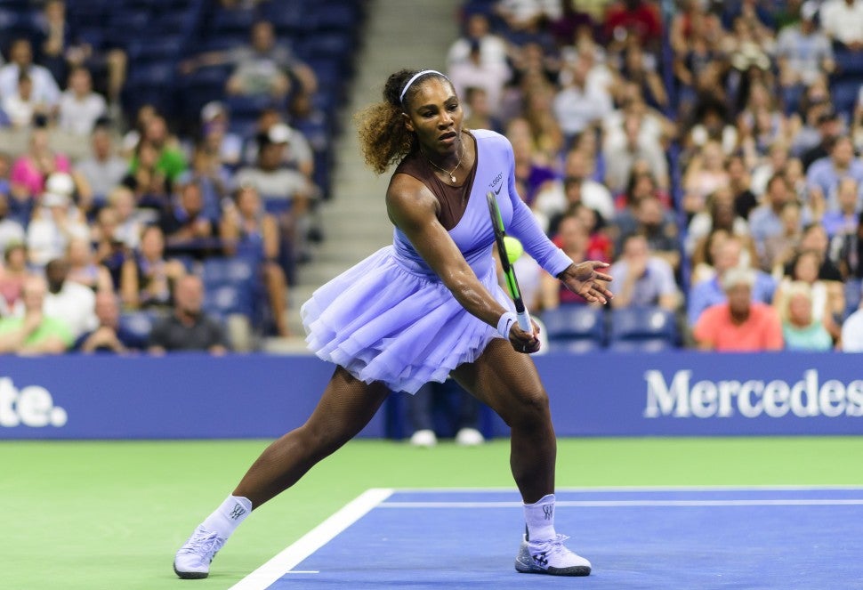 Serena Williams lavender tutu 