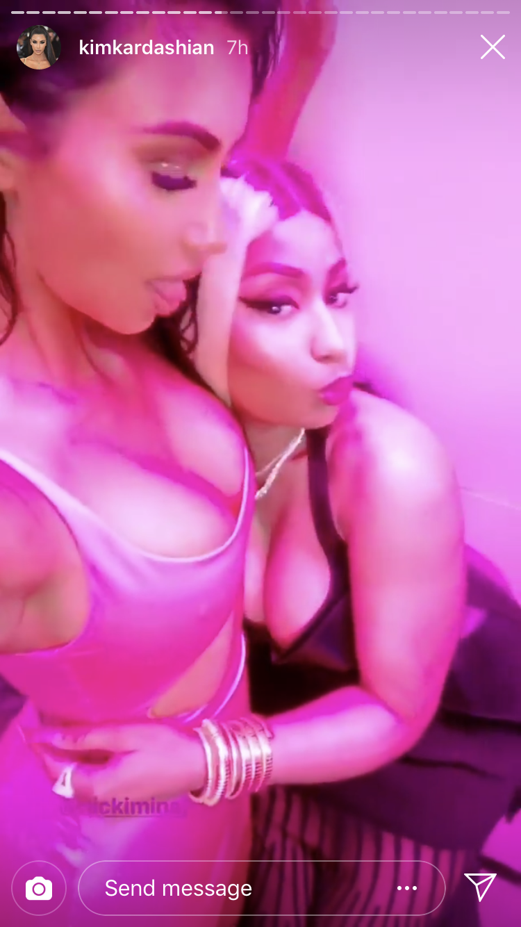 Nicki Minaj and Kim Kardashian