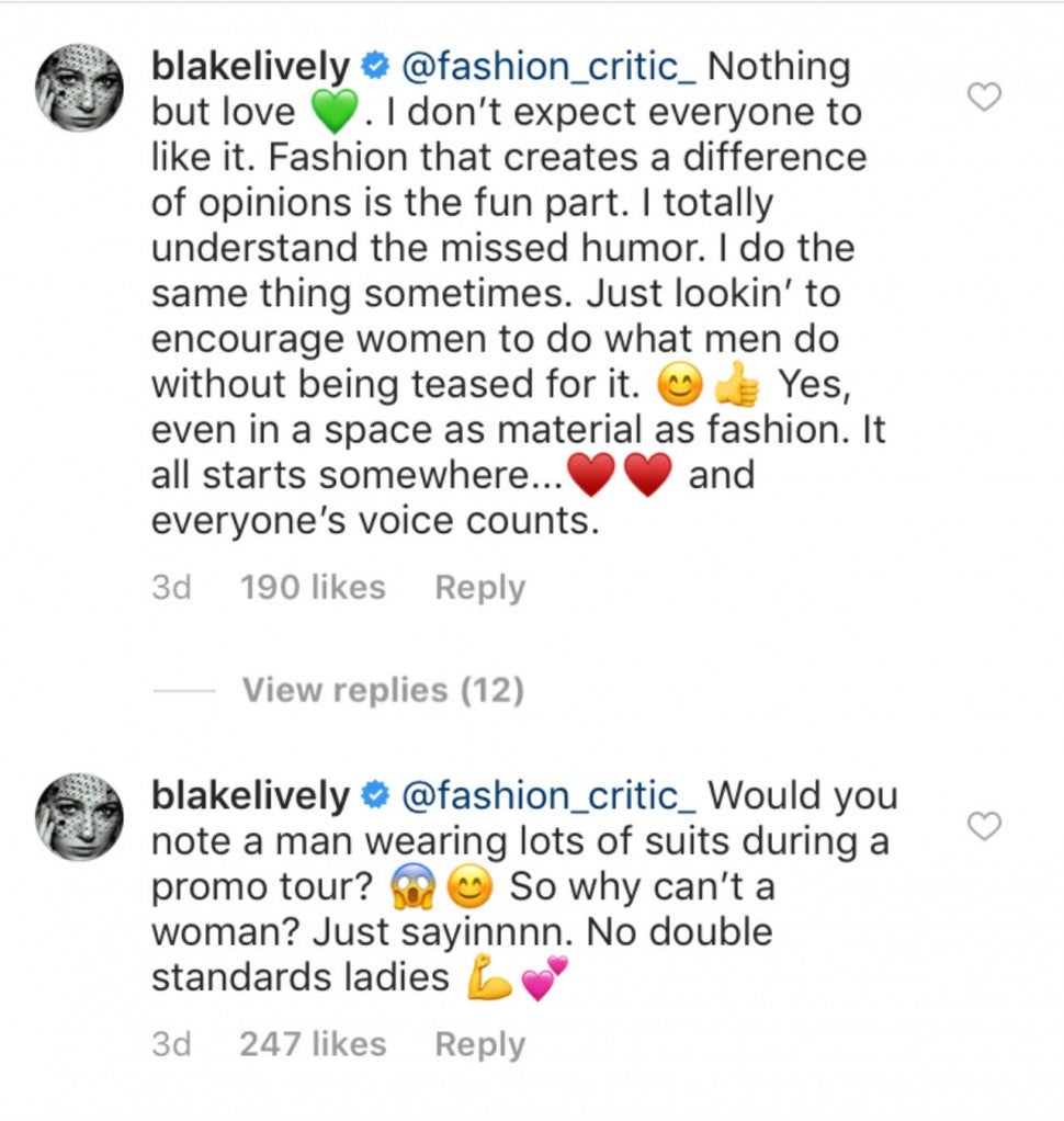 Blake Lively comments
