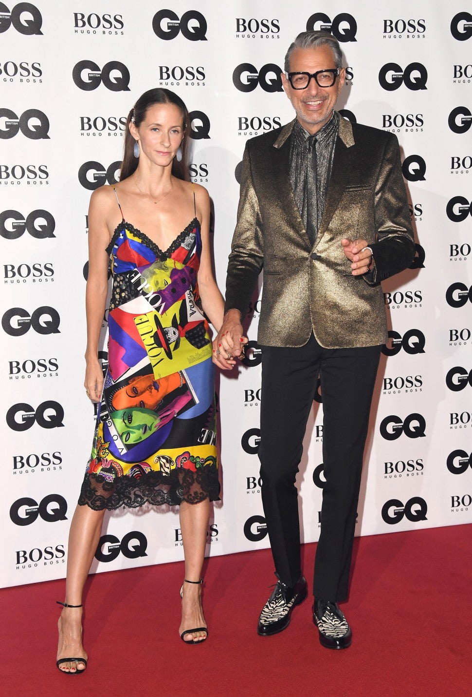 Emilie Livingston Jeff Goldblum 2018 GQ Men of the Year awards