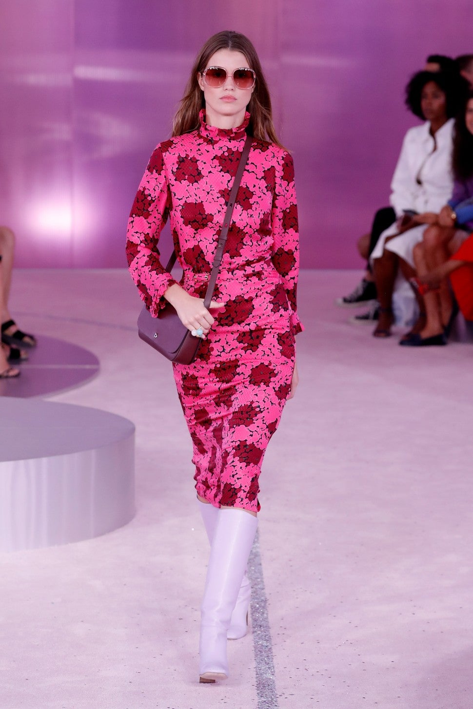 Kate Spade spring 2019 pink and red dress