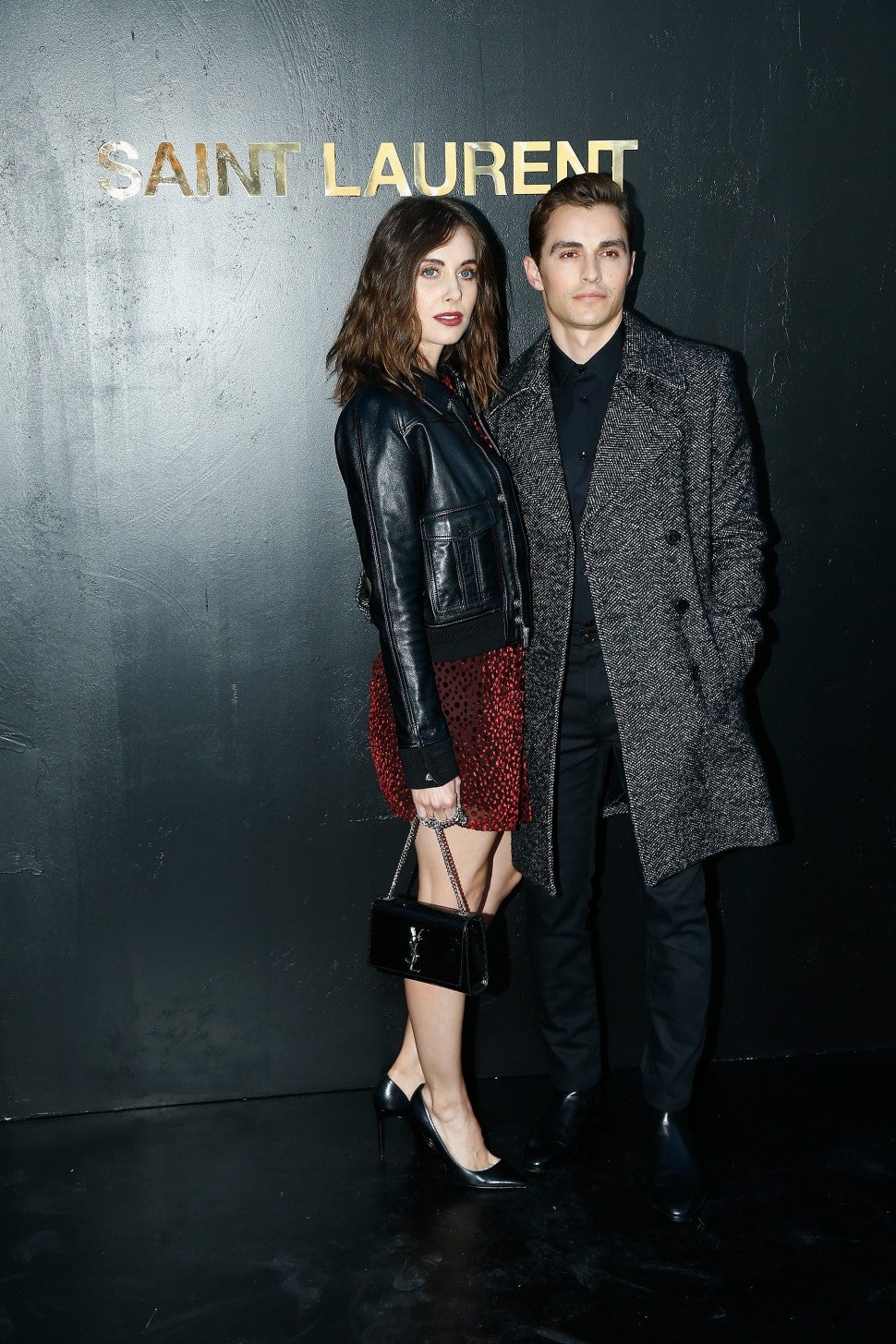 Alison Brie and Dave Franco at Saint Laurent