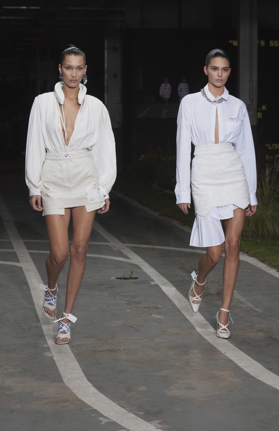 Kendall Jenner and Bella Hadid at Off-White