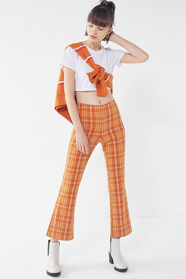 Guess and Urban Outfitters plaid pants