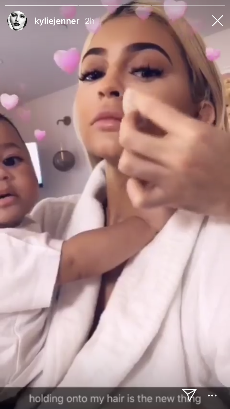 Kylie Jenner with Stormi
