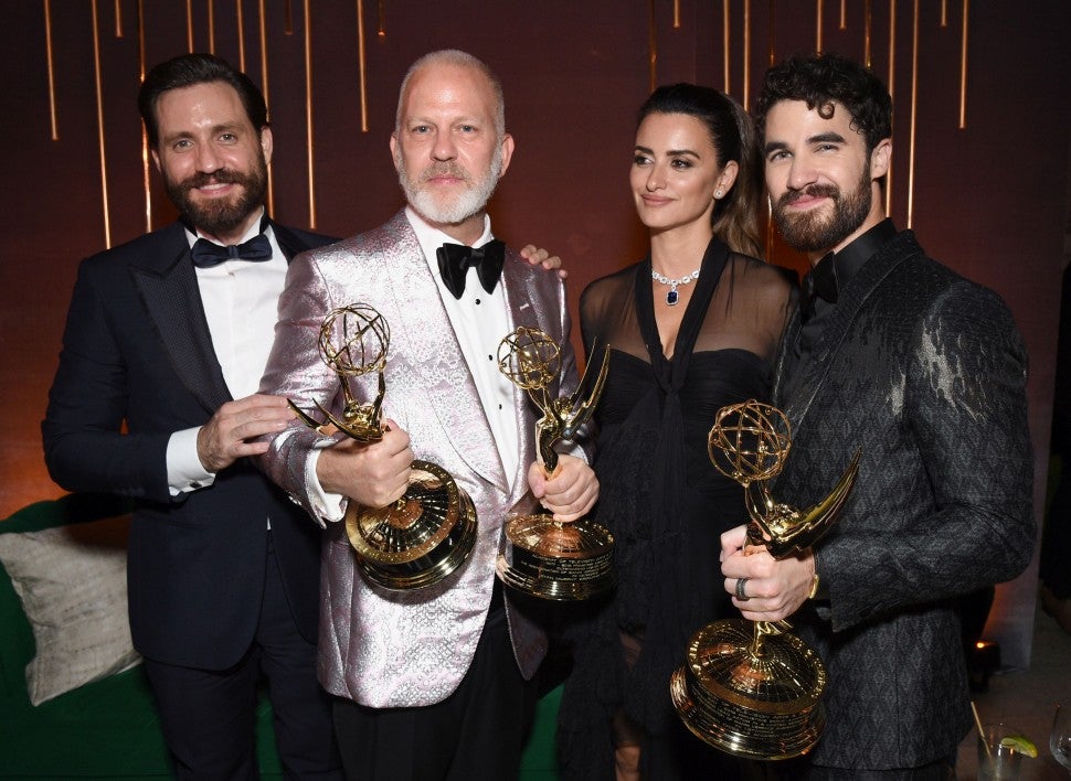 Edgar Ramirez, Ryan Murphy, Penelope Cruz, Darren Criss Fox Emmys After-party