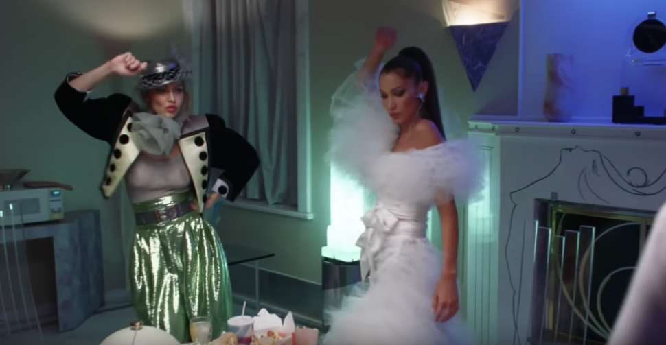Gigi and Bella Hadid dancing Vogue video