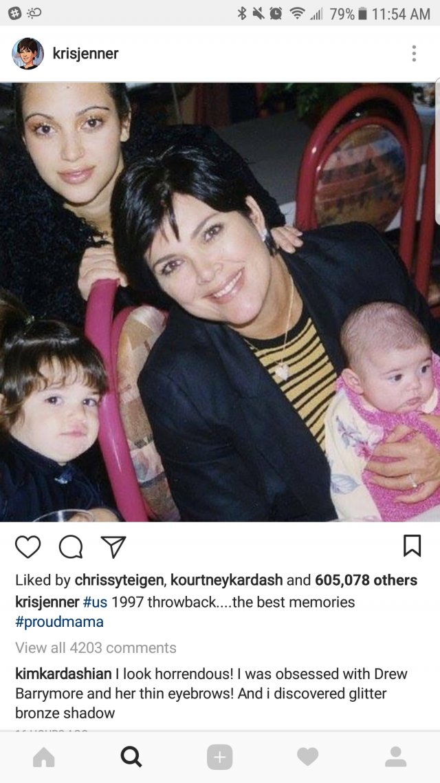 Kris Jenner Throwback Family Photo