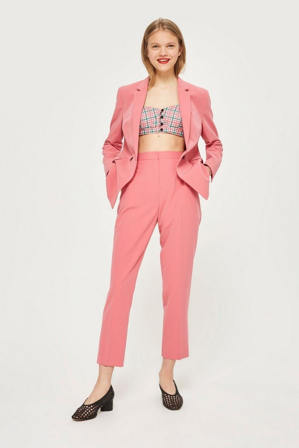 Topshop pink pantsuit