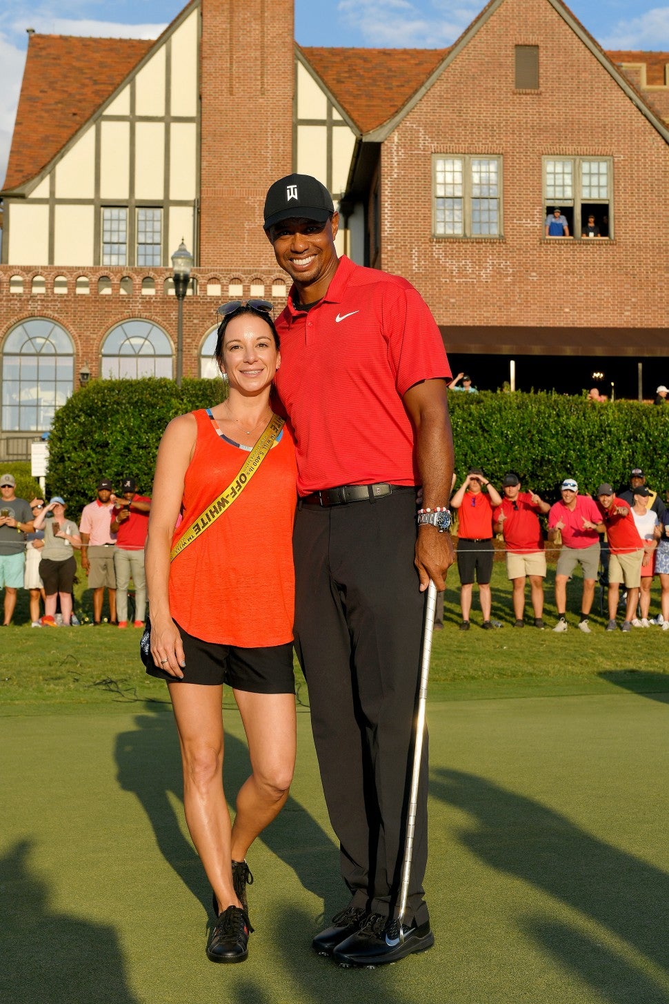 Tiger Woods Gets Big Kiss From