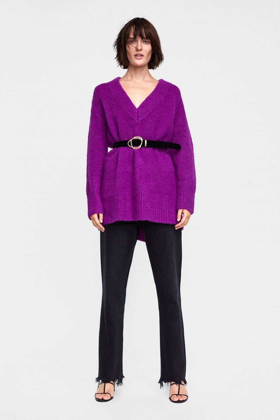 Zara purple sweater