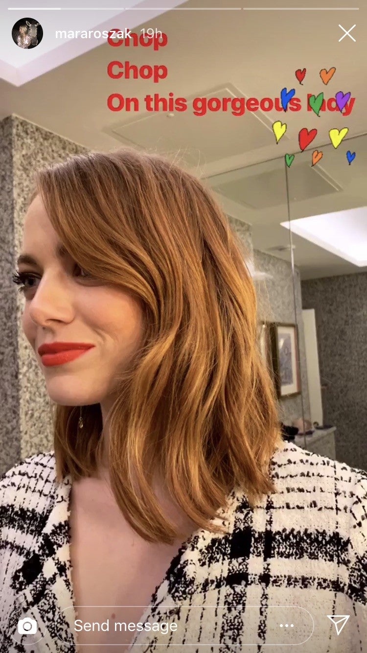 Emma Stone Chops Off Her Hair Into a Sleek New Lob: Pics | Entertainment  Tonight