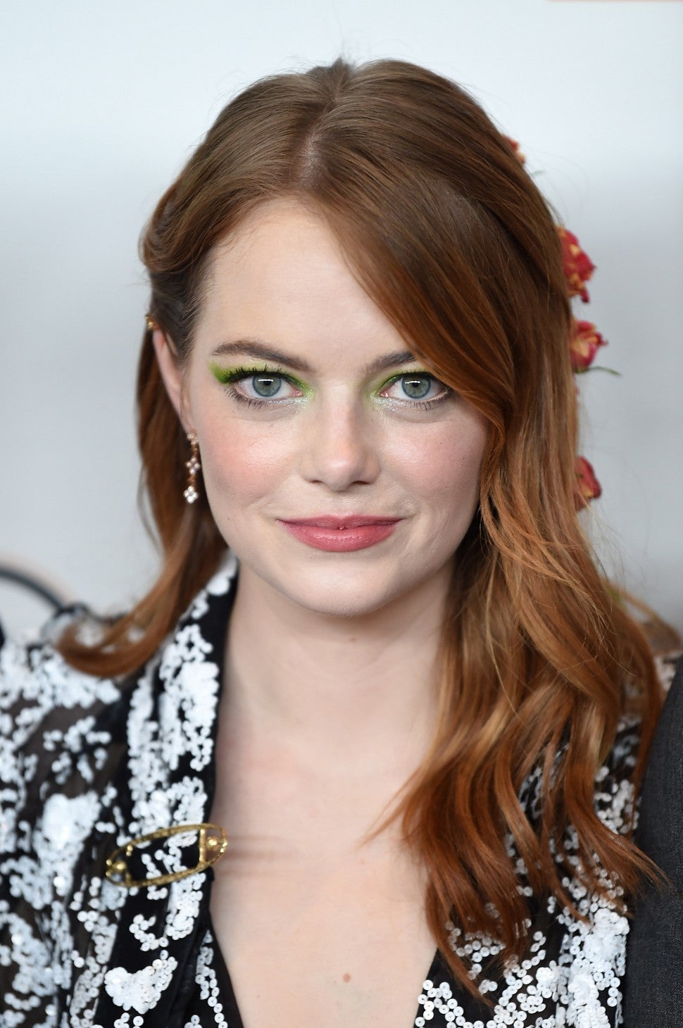 Emma Stone green eyeshadow