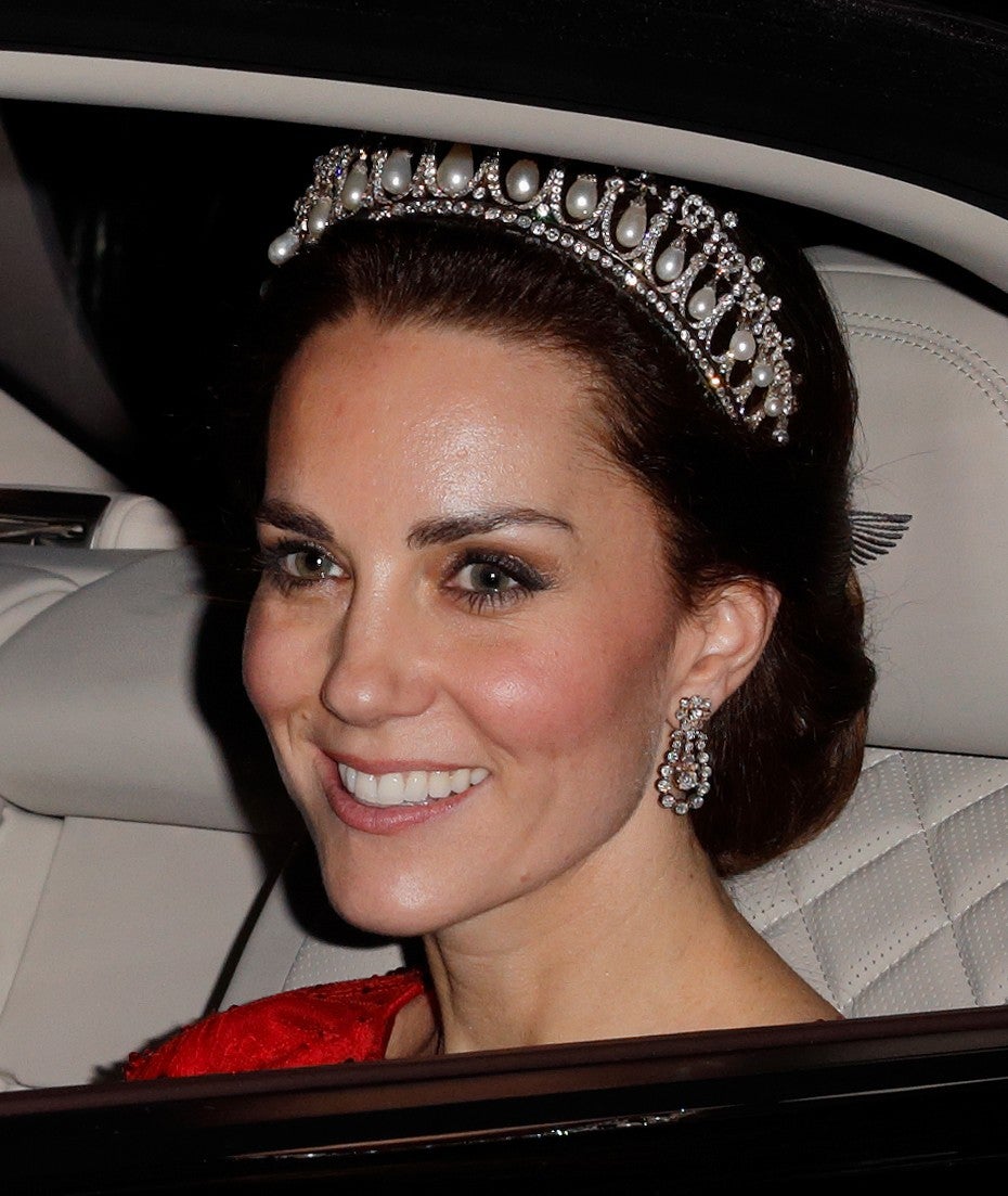 Kate Middleton in Lover's Knot tiara in 2016