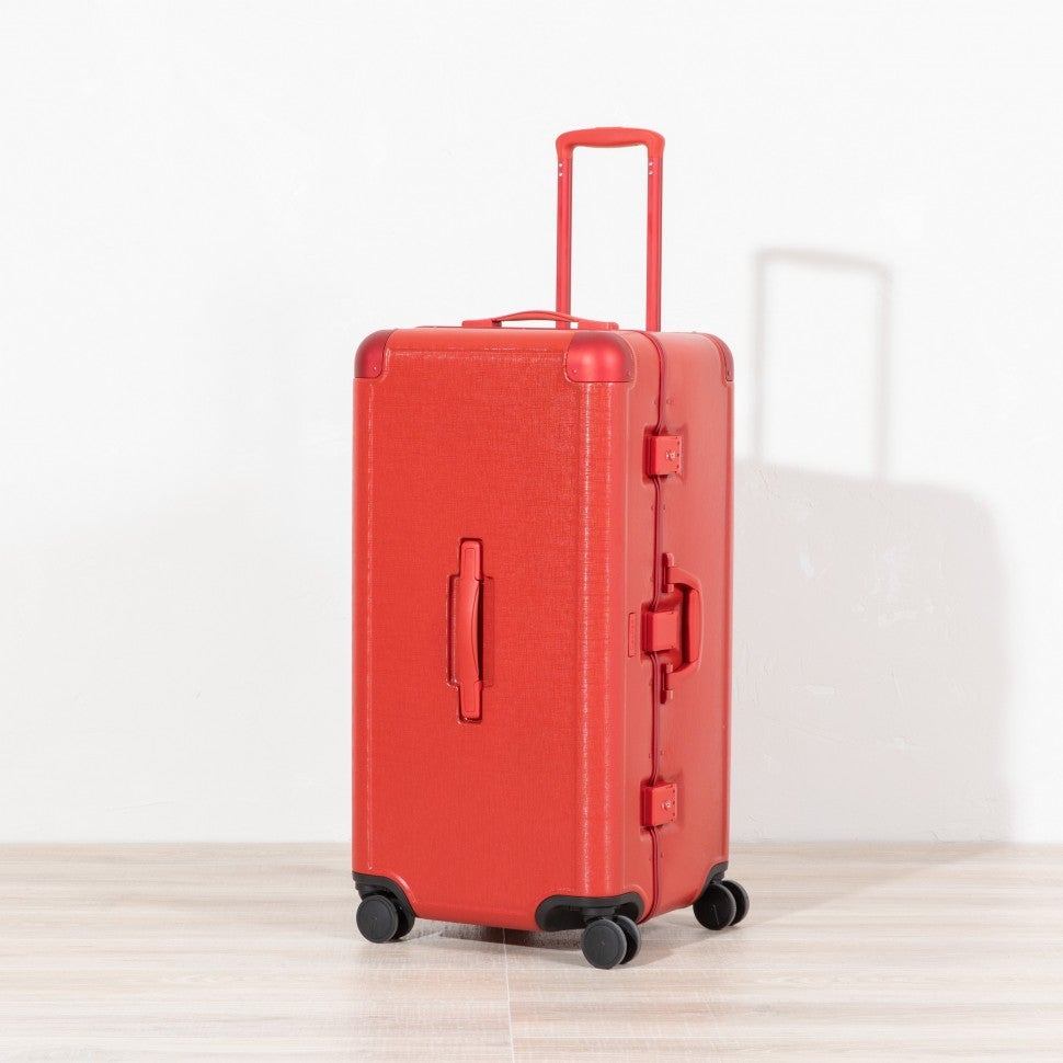 Jen Atkin x CALPAK red luggage