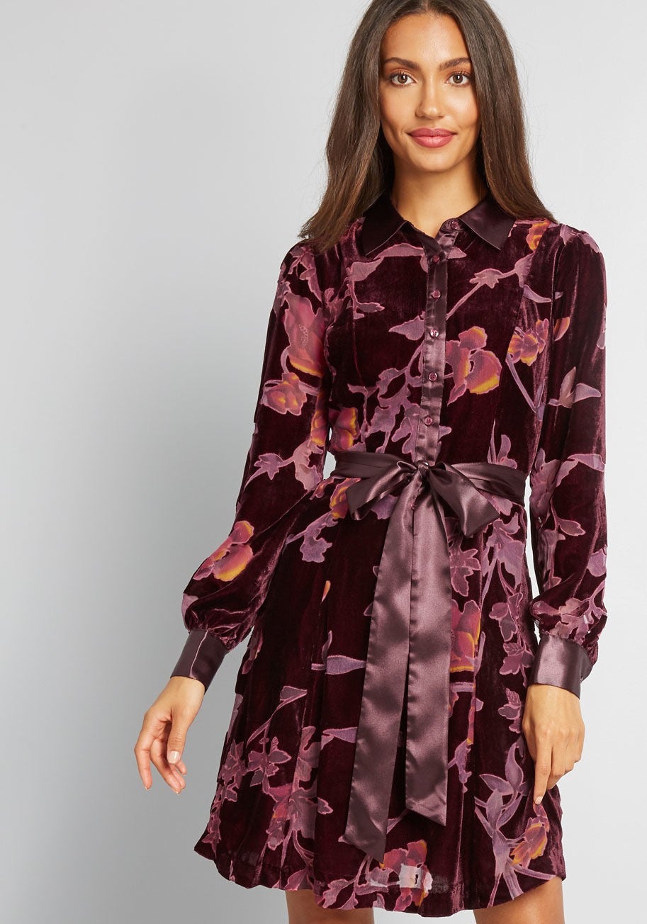 Modcloth velvet dress