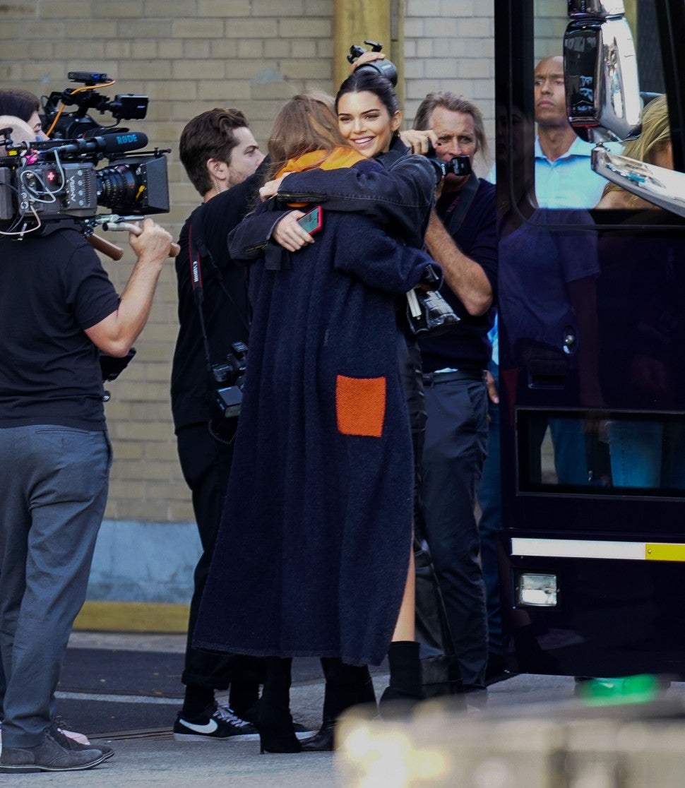 Gigi Hadid and Kendall Jenner hugging